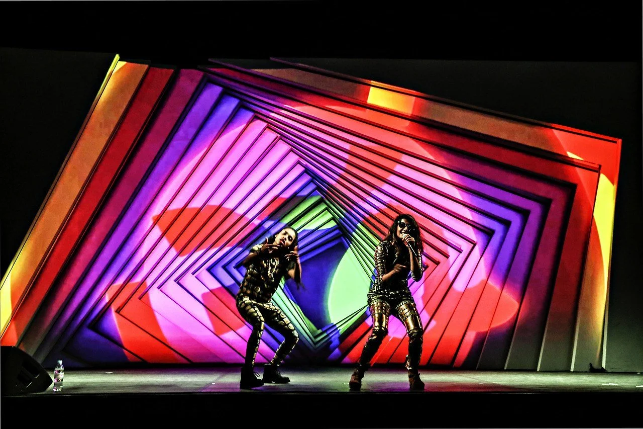 M.I.A. × Janelle Monáe — live holographic performance for Audi A3 launch, 2014.
