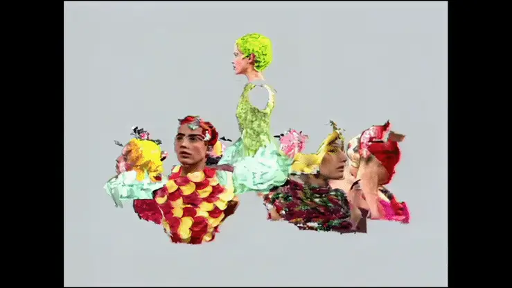 SWEET — virtual fashion film for SHOWstudio, 2000. An early VALIS virtual human work.